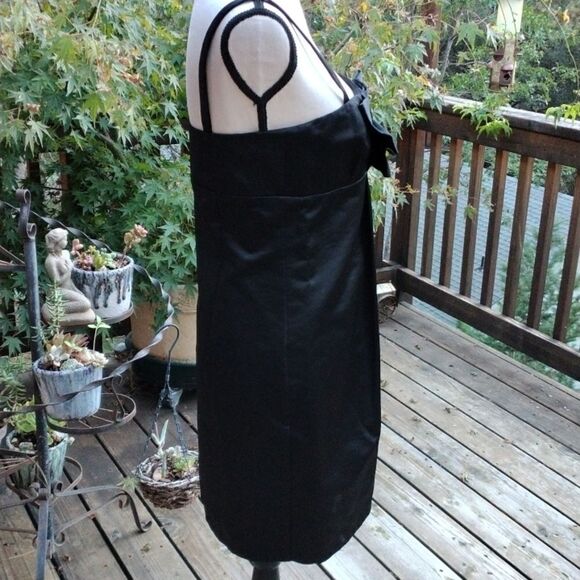 NWT French Connection Black Satin Dress - Picture 4 of 9